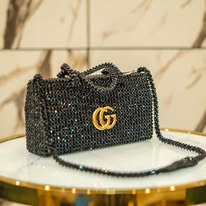 Midnight Galaxy Beaded Bag